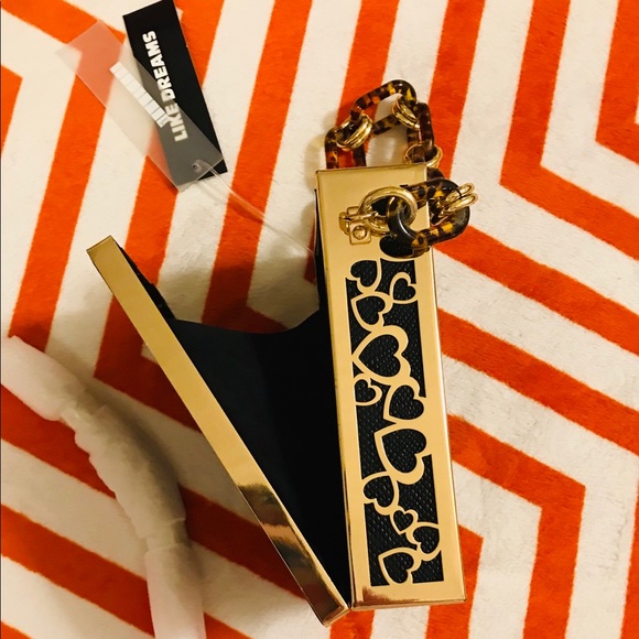NWT gorgeous LIKE DREAMS box purse w. 2 straps - Picture 8 of 12